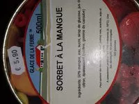 Mängden socker i Mangosorbetti