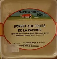 Mängden socker i Sorbet aux fruits de la passion