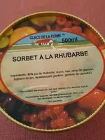 Mängden socker i Sorbet à la rhubarbe