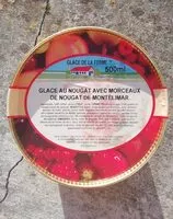 Mängden socker i Glace au nougat avec morceaux de nougat de Montélimar