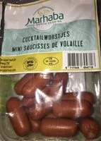 Mängden socker i Mini saucisses de volailles halal
