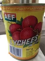 Mängden socker i Lychee Au Sirop Aef