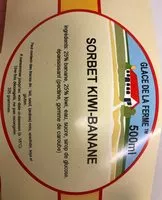 Mängden socker i Sorbet Banane Kiwi