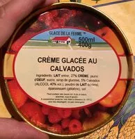 Mängden socker i Creme glacée au calvados