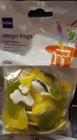 Mängden socker i Mega frogs Grenouilles géantes