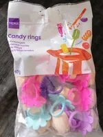 Mängden socker i Candy rings