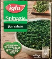 Mängden socker i Spinazie fijn gehakt