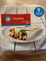 Mängden socker i Euroshopper - Tortillas