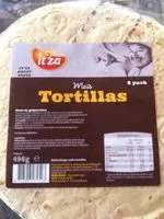 Mängden socker i Maïs tortillas