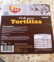 Mängden socker i Multi grains tortillas