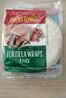 Mängden socker i Tortilla Wraps x8
