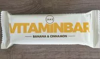 Mängden socker i Vitaminbar banana & cinnamon