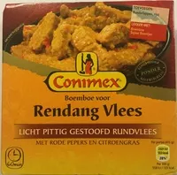 Mängden socker i Boemboe voor Rendang vlees