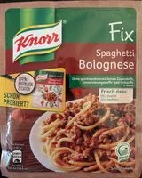 Mängden socker i Knorr Fix Spaghetti Bolognese