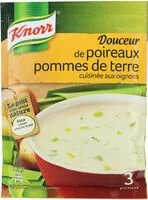 Mängden socker i Knorr Soupe Douceur de Poireaux Pommes Terre 80g 3 Portions