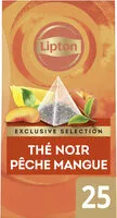 Mängden socker i Lipton Exclusive Selection Thé Pêche et Mangue 25 sachets pyramides