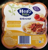 Mängden socker i Hero Baby Babychef Spaghettini Bolognese