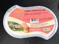 Mängden socker i Sorbet Citron