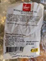Mängden socker i Boerentijger wit