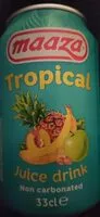 Mängden socker i Tropical juice drink
