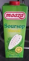 Mängden socker i Maaza Soursop (Corossol) Fruit Drink