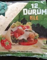 Mängden socker i Crêpe de blé tortilla