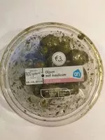Mängden socker i Olijven met basilicum