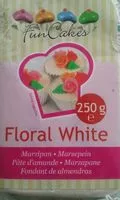 Mängden socker i Floral white marzipan