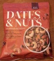Mängden socker i Dates & nuts