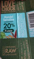 Mängden socker i Mandel Spirulina
