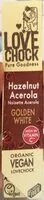 Mängden socker i Chocolat noisette acerola golden white vegan