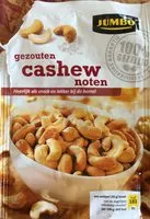 Mängden socker i Gezouten cashew noten