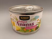 Mängden socker i Stukjes ananas op fruitsap