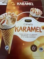 Mängden socker i cornets karamel