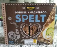 Mängden socker i Donker knäckebröd spelt