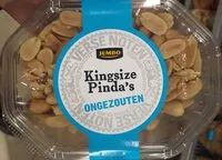 Mängden socker i Kingsize pinda's ongezouten
