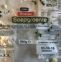 Mängden socker i Boeren soepgroente