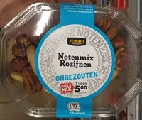 Mängden socker i Notenmix Rozijnen ongezouten