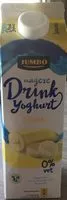 Mängden socker i Magere drink yoghurt banaan (0% vet)