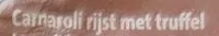 Mängden socker i Carnarolirijst met truffel