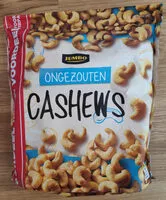 Mängden socker i Ongezouten cashews