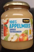 Mängden socker i Appelmoes zonder toevoegingen