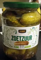Mängden socker i Zoetzuur fijne augurk