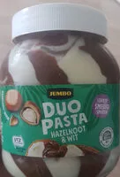 Mängden socker i Duo pasta Hazelnoot & Wit