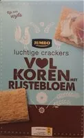 Mängden socker i Luchtige Crackers Volkoren met rijstebloem