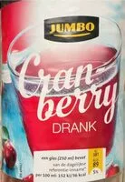 Mängden socker i Cranberry drank
