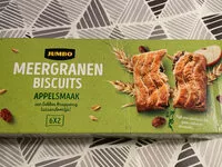 Mängden socker i Meergranenbiscuits appelsmaak