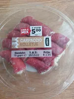 Mängden socker i Carpaccio Rolletje