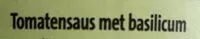 Mängden socker i Tomatensaus met basilicum