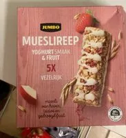 Mängden socker i Mueslireep